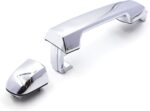 Set of 2 Rear Left Right Pair Exterior Chrome Door Handle Set Replacement for Kia Forte Cerato Forte5 2009 2013 - Image 6