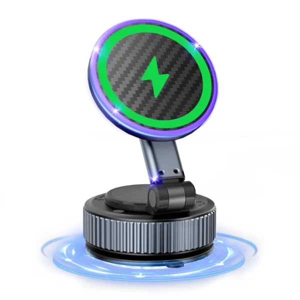 Magnetic Dashboard Phone Holder – Adjustable Arm, 360° Rotation